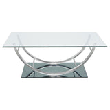Garrett - 2 Piece Coffee Table Set - Chrome