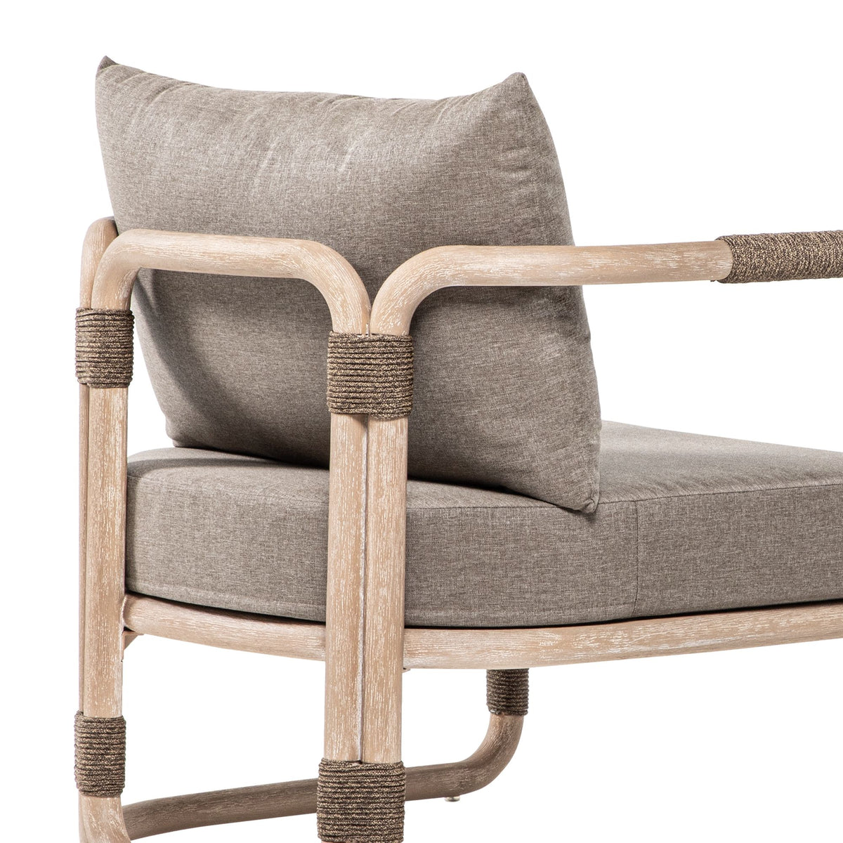 Baja - Outdoor Lounge Chair With Cushion - Brown Eucalyptus / Brown