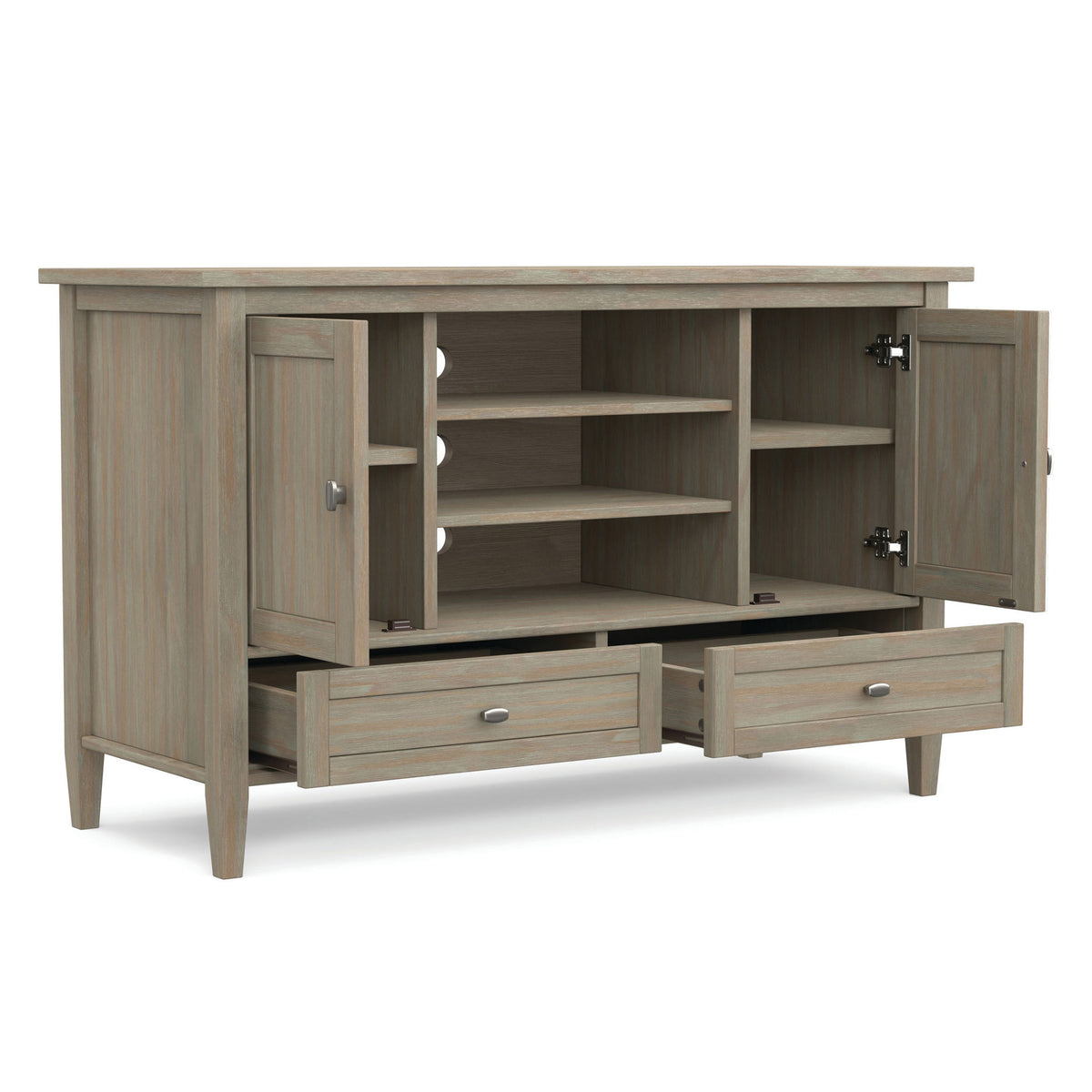 Warm Shaker - TV Media Stand Handcrafted - Light Brown