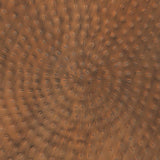 Drum Accent Side Table, Stylish Scalloped Design