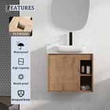 Wall Mounted Bathroom Vanity & Sink & Soft Close Door