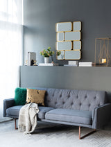 Mirror With en Metal Framed Decorative Rectangle Mirror For Bedroom Dressing Room, Hallway Or Living Spac - Gold - Wall Mirrors - Alpine Outlets