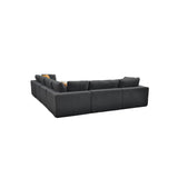 Custom Configuration Modular Sectional With Toss Pillows