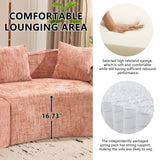 Curved Compressed Sofa, Nordic-Style Design For Living Room