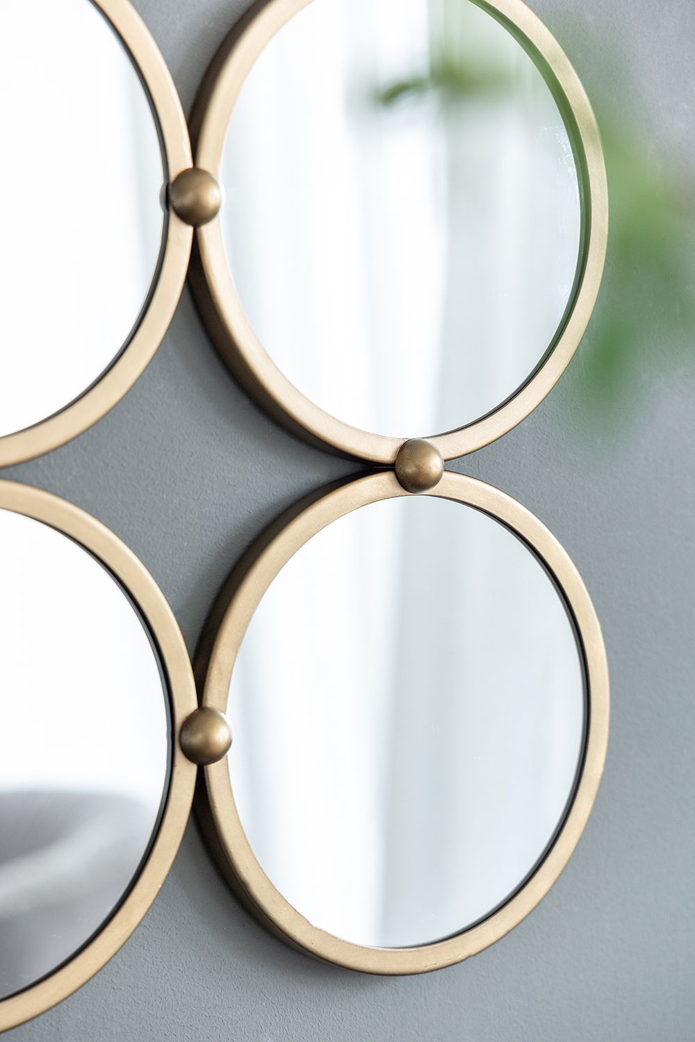 Contemporary Decorative Mirror With Mininalist Style For Bedroom, Liveroom & Entryway - Champagne - Wall Mirrors - Alpine Outlets