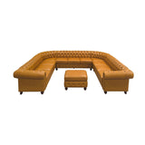 Chesterfield Vintage Style U - Shape Sectional