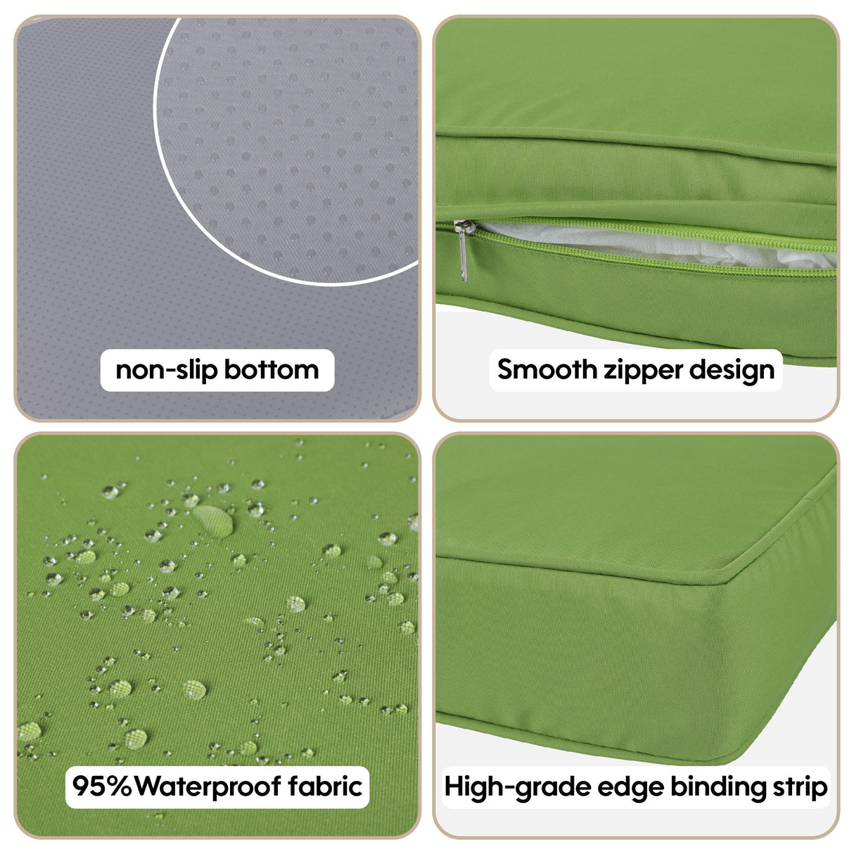 14 Pack Cushion Covers For 7 Piece Wicker Rattan Sectional Sofa