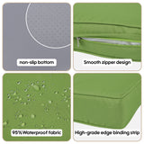 14 Pack Cushion Covers For 7 Piece Wicker Rattan Sectional Sofa