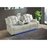 Carlo - Power Motion Sofa With Power Headrest, Dropdown Table, Power Strip, LED And Reading Light