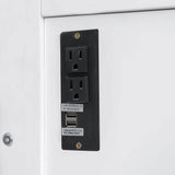 Murphy Bed With Desk, LED Lights And USB Charging Station