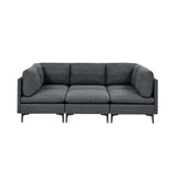 Upholstered Modular Sectional & Tall Legs