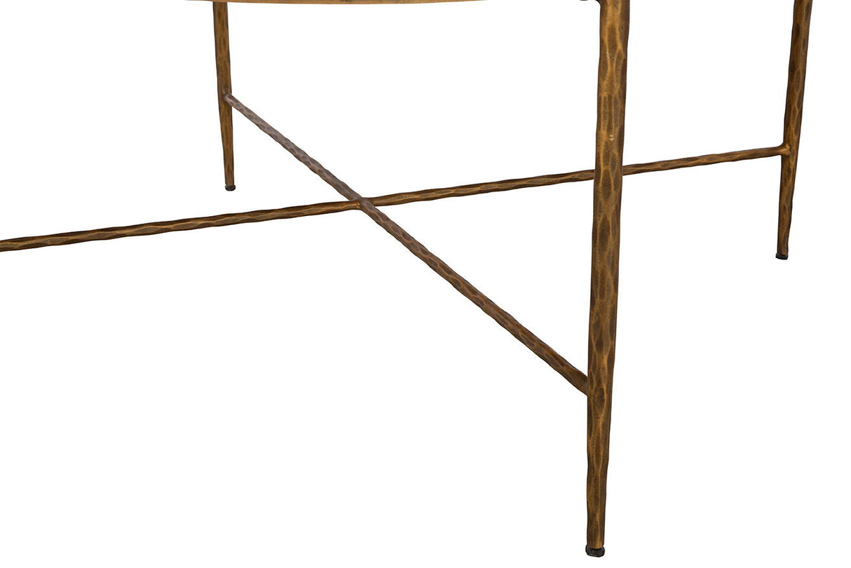 Evelyn - Coffee Table - White / Gold