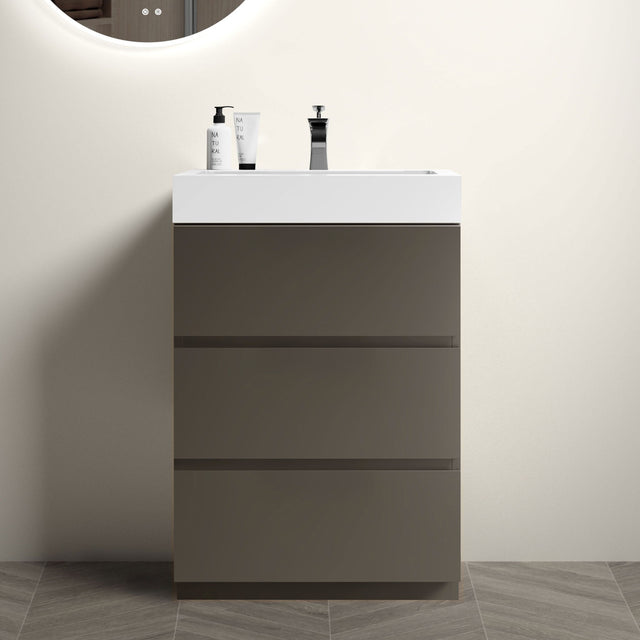 Alice - Bathroom Vanity With Sink, Large Storage Freestanding Bathroom Vanity For Modern Bathroom, One-Piece Sink Basin Without Drain And Faucet - Vanities - Alpine Outlets