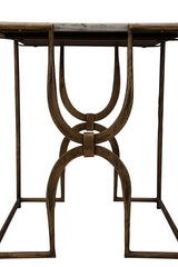 Sandra - End Table - Gray / Bronze