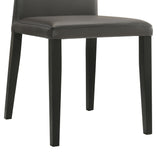 Elyza - Full Back Top Grain Leather Upholstered Wood Dining Chairs (Set of 2)