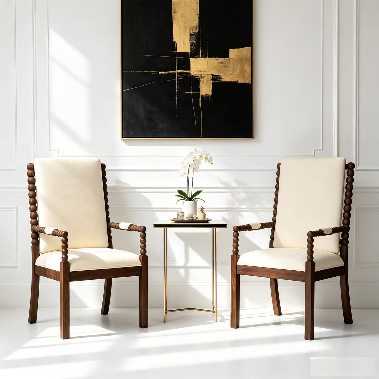 Dining Chairs With Ergonomic Design (Set of 2)