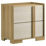 Lincoln - 4 Piece Queen Bedroom Set With LED Lighting - Natural