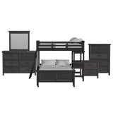 Hampton Kids - Loft With Ladder And Desk With Speaker Bedroom Set