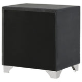 Upholstered 2 Drawer Nightstand With Accents
