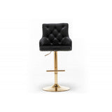 Adjustable Swivel Bar Stool With Nailhead Trim (Set of 2)