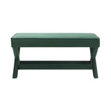 Comfort Double Bench Upholstered With X Crossed Legs