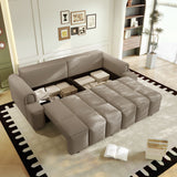4 Seater Modern Couch With Seats Storage