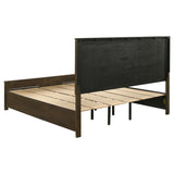 Greely - 5 Piece King Storage Bedroom Set Includes Bed, Nightstand, Dresser, Mirror & Chest - Rustic Brown
