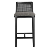Cane Rattan Back Wood Counter Stool - Stools available at Alpine Outlets in Denver