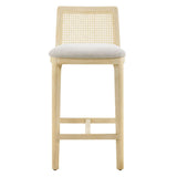 Cane Rattan Back Wood Counter Stool - Stools available at Alpine Outlets in Denver