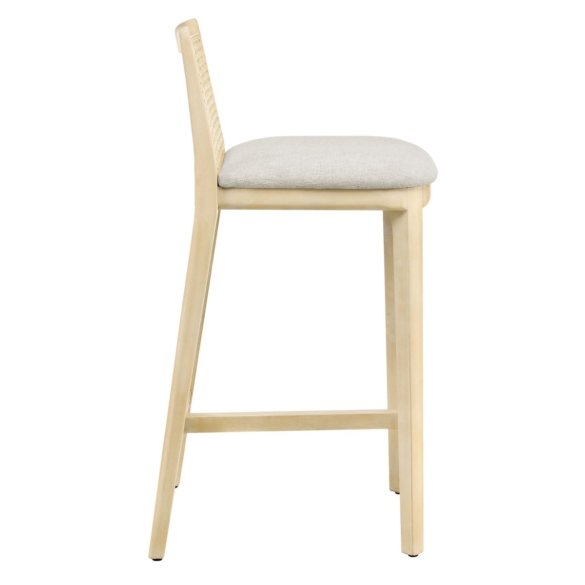 Cane Rattan Back Wood Counter Stool - Stools available at Alpine Outlets in Denver