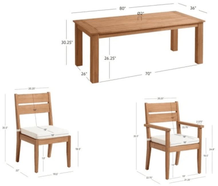 Cannon 7PC Outdoor Dining Set - 🟢 Outdoor Furniture Sets available at Alpine Outlets in Denver