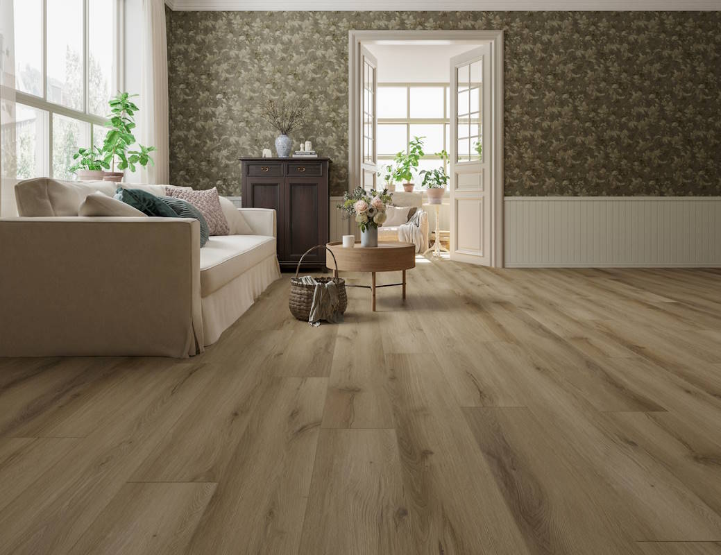 Casabella FirmFit Stateside Downtown Deluxe Tiki 7.6" 5mm SPC Vinyl Plank Flooring - Vinyl Flooring available at Alpine Outlets in Denver
