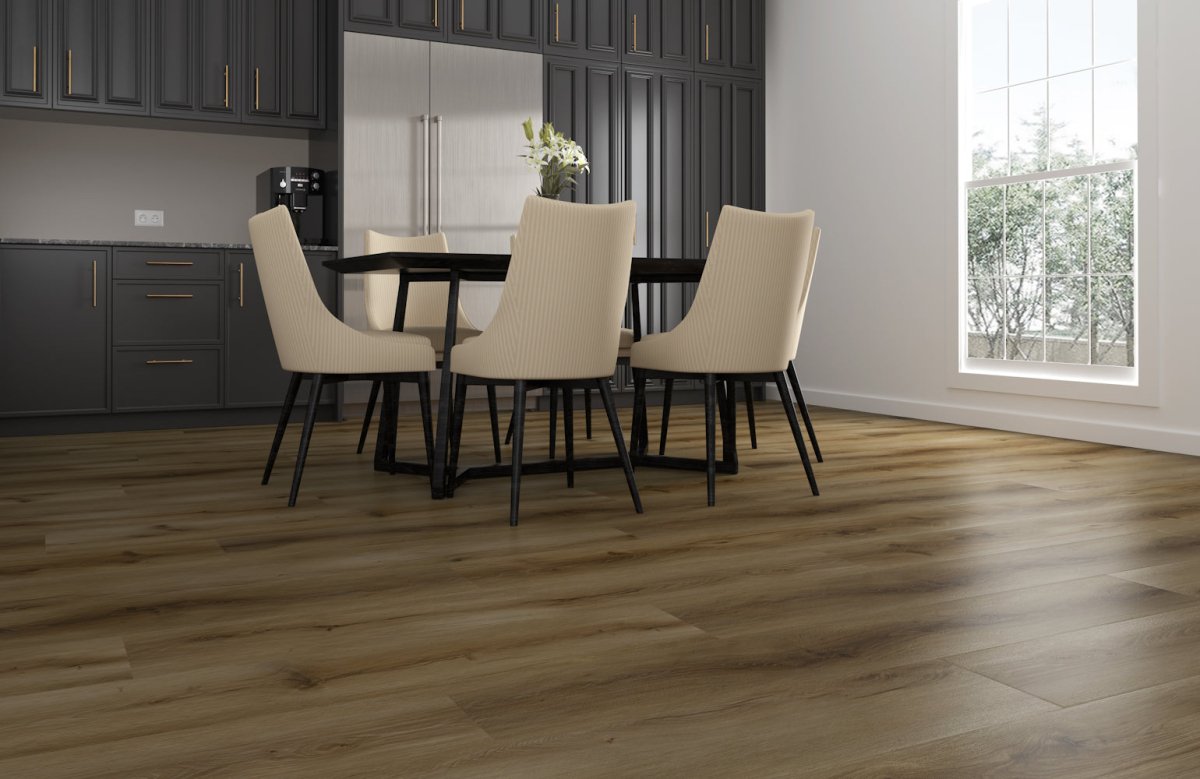 Casabella Novocore Premium Gravy Train 7" SPC Vinyl Plank Flooring - Vinyl Flooring available at Alpine Outlets in Denver