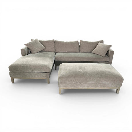 Caspian Fabric Sectional with Ottoman - 🟡 Living Room Furniture available at Alpine Outlets in Denver