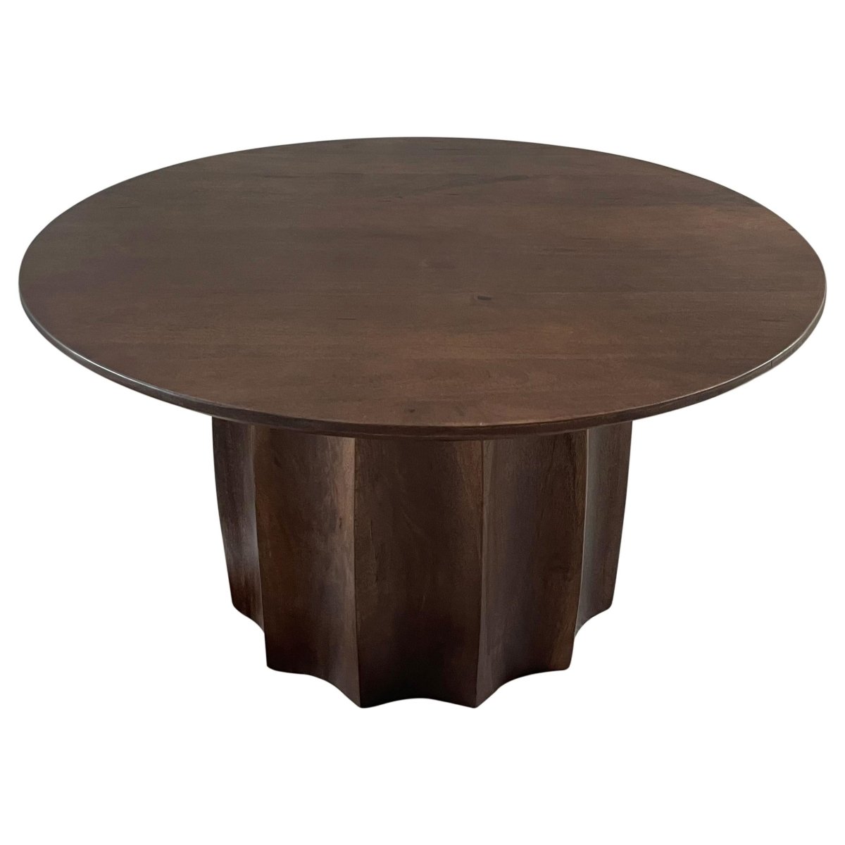 Cayenne Solid Mango Wood Cocktail Table - Walnut - Coffee Tables available at Alpine Outlets in Denver