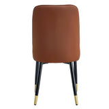 Modern Dining Chair With Metal Leg