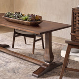 Whitmore - Trestle Dining Table - Dark Brown
