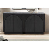 Modern Sideboard Buffet With Arched Cabinet Doors