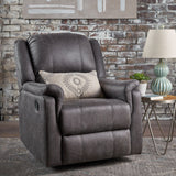 Contemporary Glider Recliner With Swivel Function