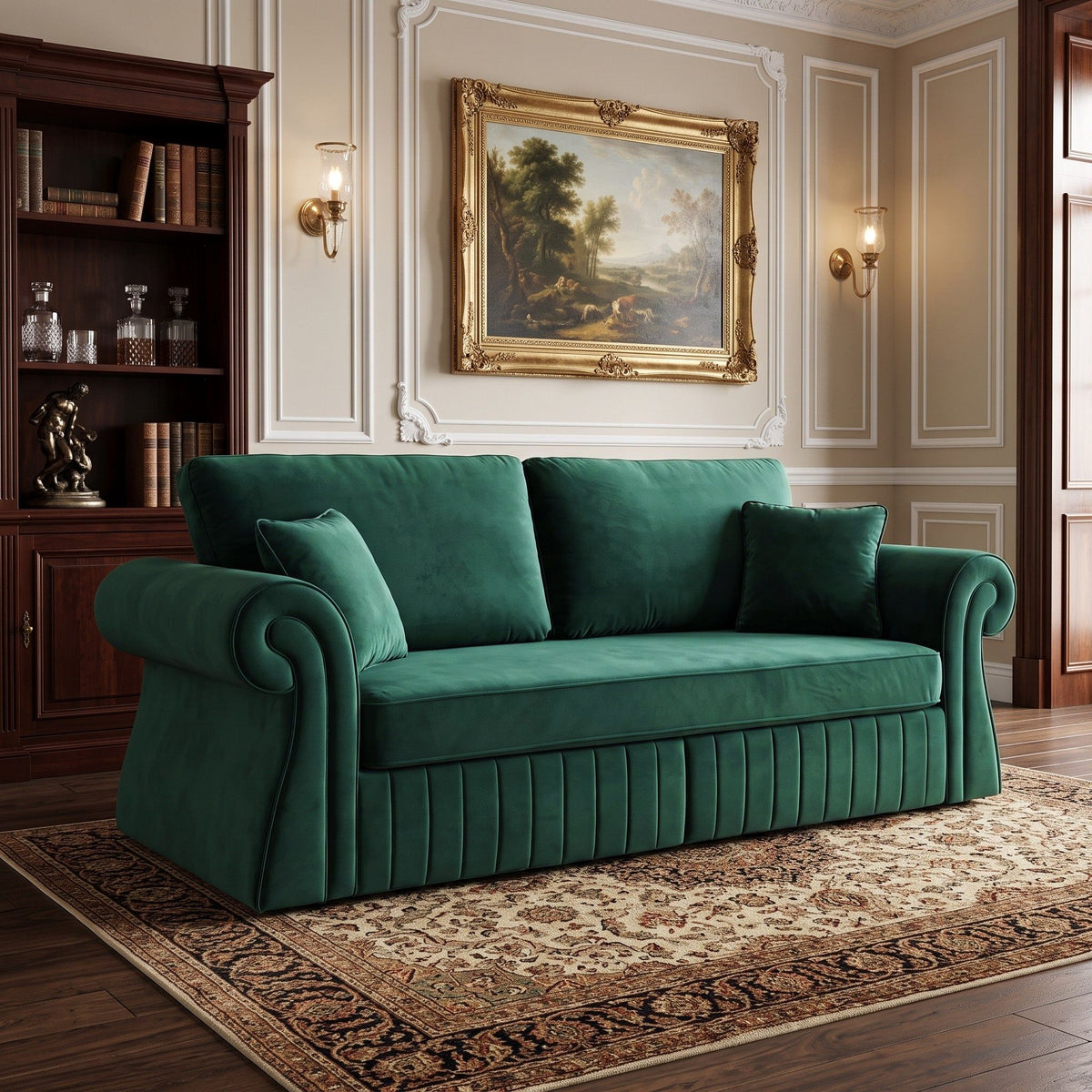 3 Seater Sofa With Pocket Coils And Foam Cushion, Removable Seat
