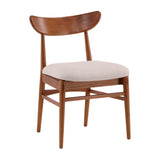 Johnson - Side Chair - Light Brown / Beige