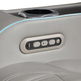 Electra - Power Recliner Sectional Sofa With Power Headrests, Console Loveseats, Wedge, LED Light Strip, Speakers