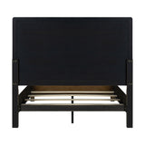 Panel Bed Frame With Unique Headboard And Included Slats