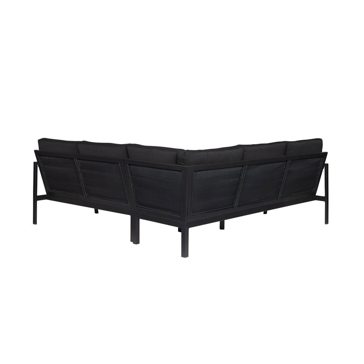 Contemporary Outdoor Sectional Sofa with Fade, Stain, and Mold Resistant Fabric