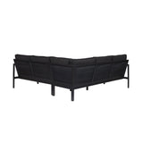Contemporary Outdoor Sectional Sofa with Fade, Stain, and Mold Resistant Fabric