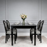 Upholstered & Round Back Dining Chairs (Set of 2)