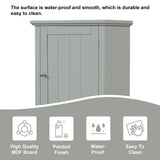 Tall Freestanding Bathroom Storage Cabinet With Drawer And Adjustable Shelf