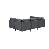Upholstered Modular Sectional & Tall Legs