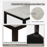 Modern 4 Person Dining Table Set With 4 Chairs