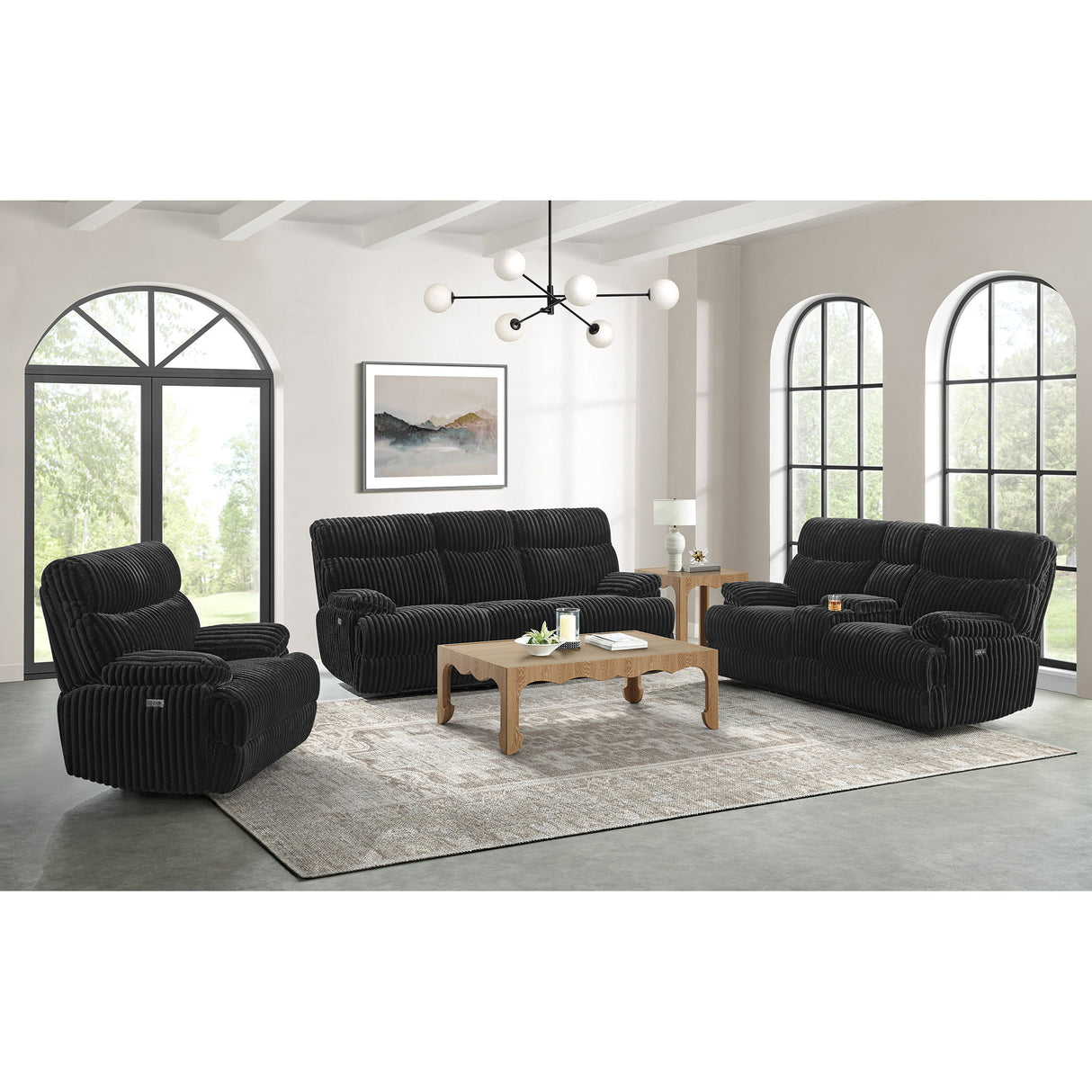 Admiral - Motion Loveseat With Console
